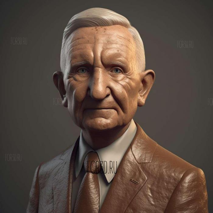 Ross Perot 3 | 3d stl model for CNC